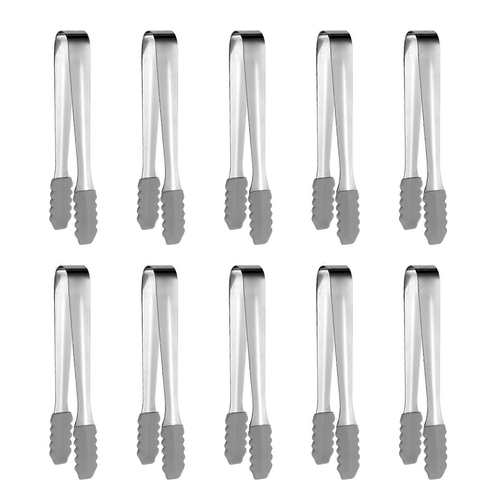 Ice Tongs Pack Of 10 For Coffee Sugar And Ice Practical Tool For Gatherings