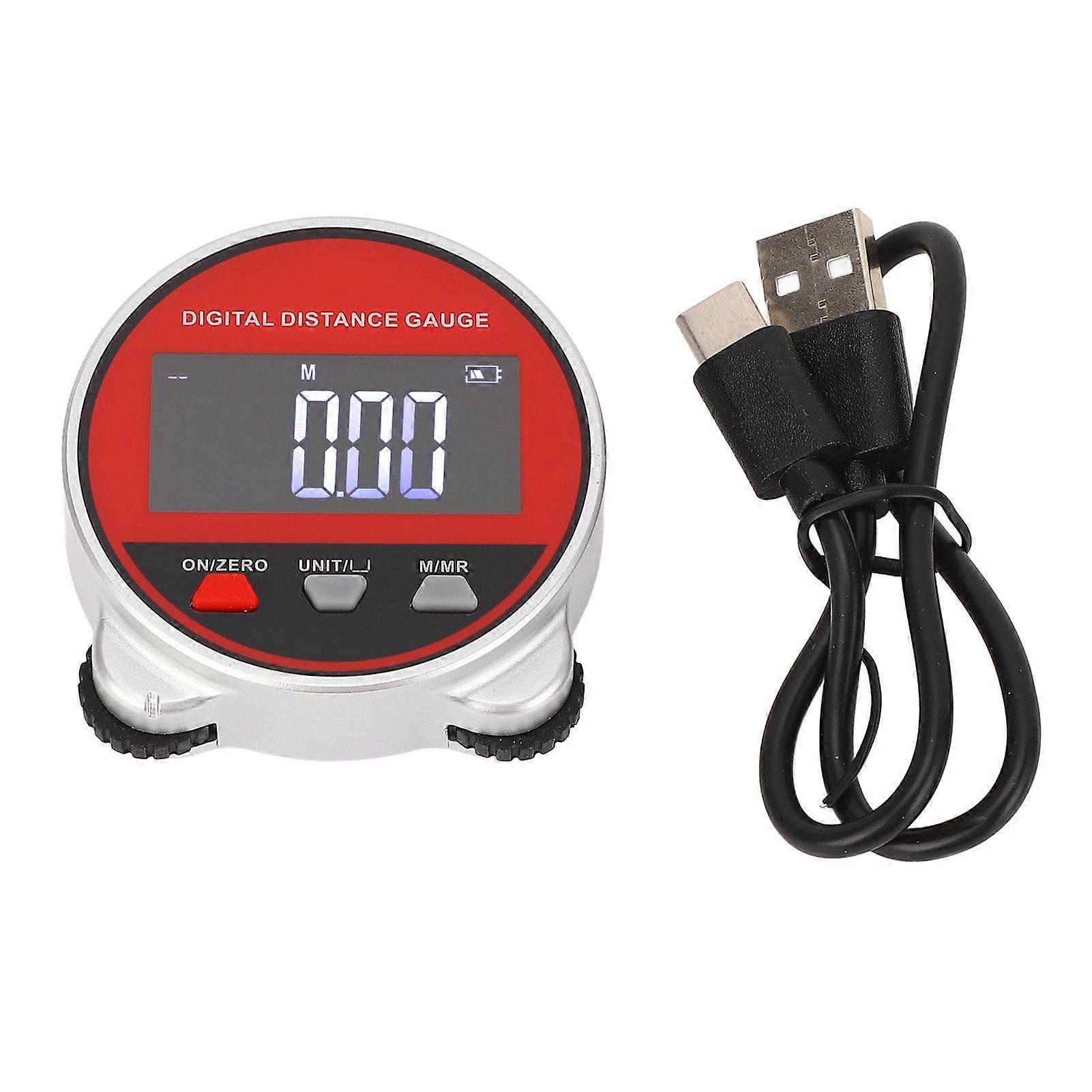 Electronic Rolling Ruler 0-199.999m Range Clear LCD Screen Digital Distance Gauge with Data Storage