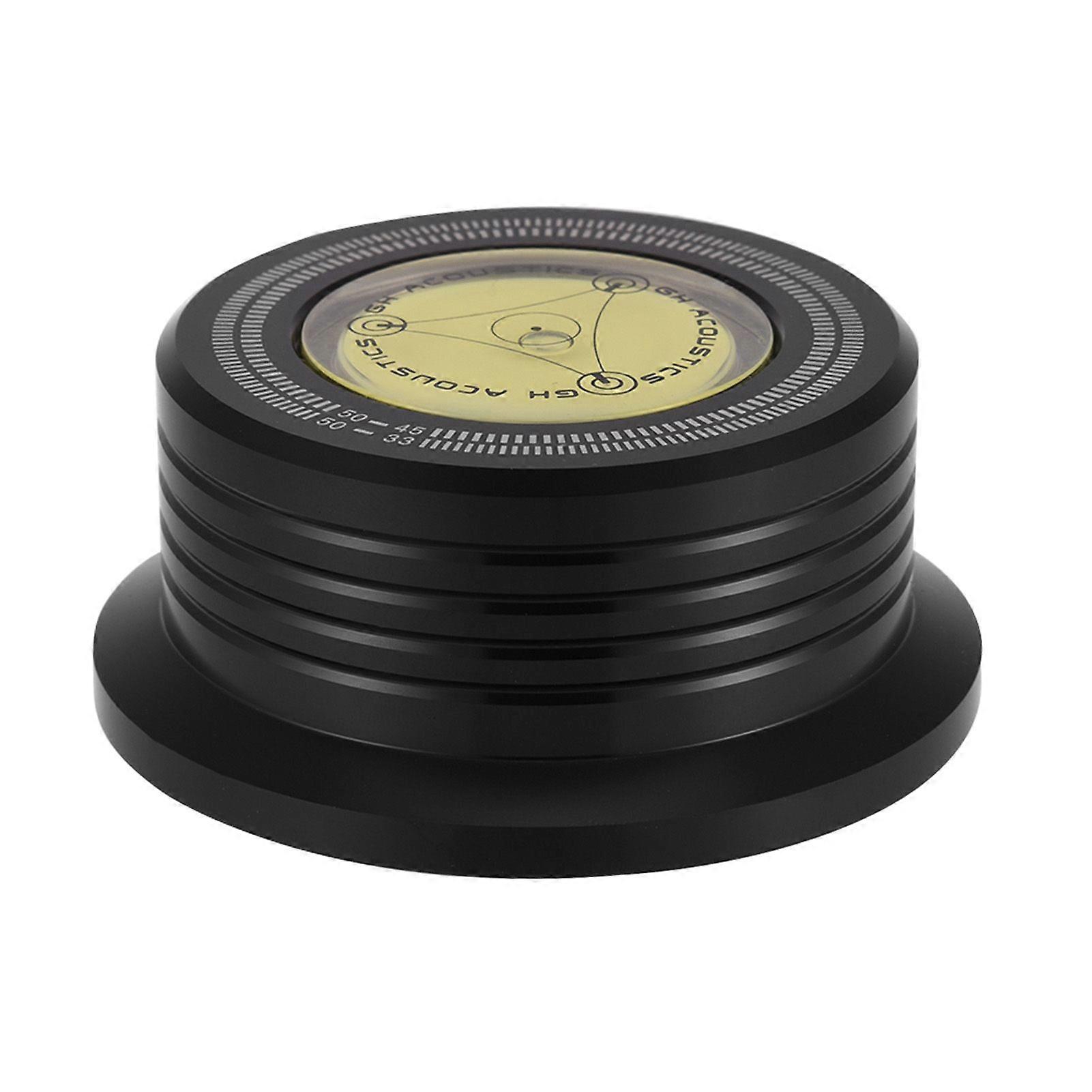 50Hz Turntable Disc Record Stabilizer Clamp with Bubble Level for LP Vinyl Record Player