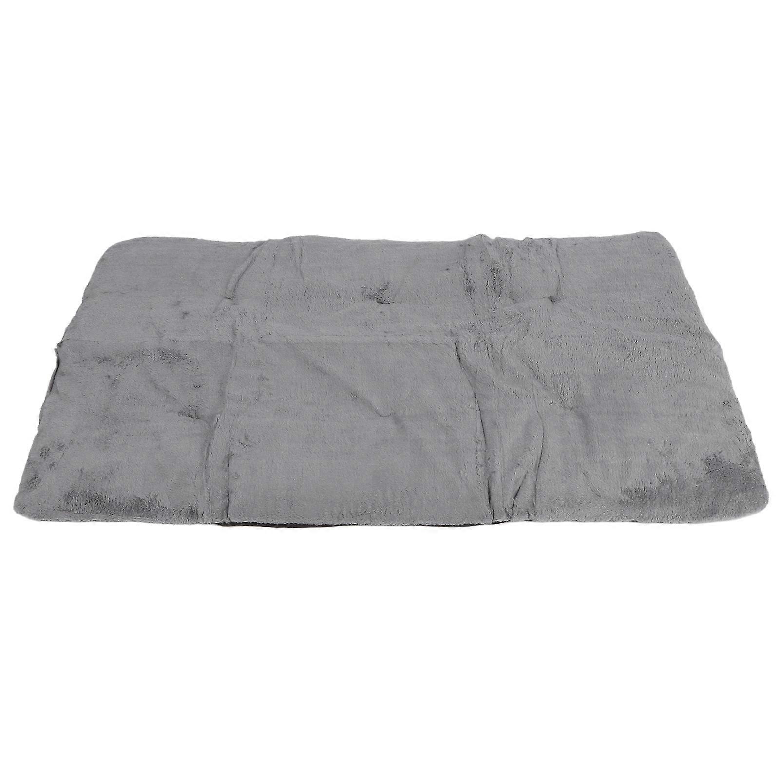 Self Heating Pet Pad XL Silver Gray Soft Warm Washable Mat