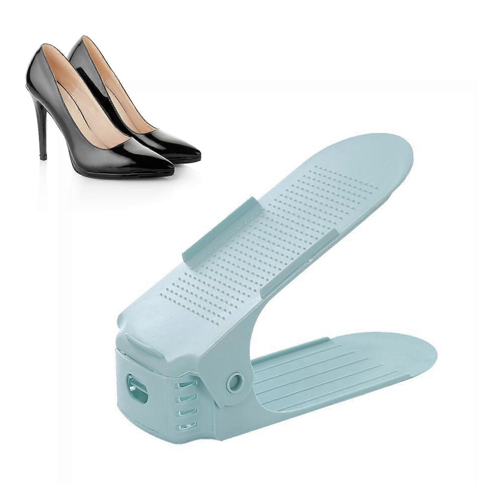 Double Layer Adjustable Shoe Slots Stand Organizer for Heels
