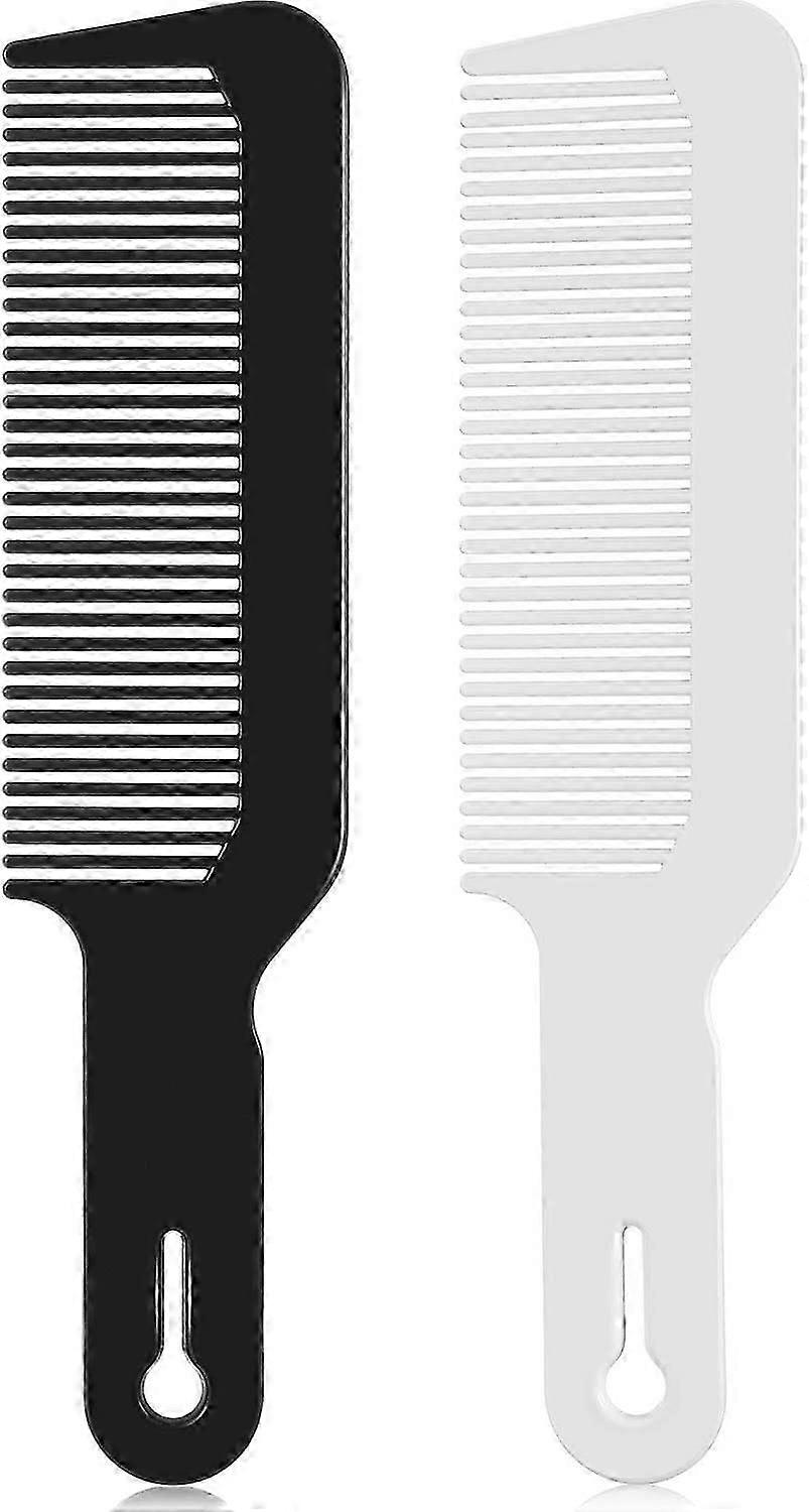 2 Pieces Barber Combs Flat Top Comb for Hairdressing