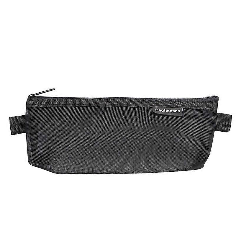 Hechooses D033 Mesh Pen Bag, Style: Triangle (Black)
