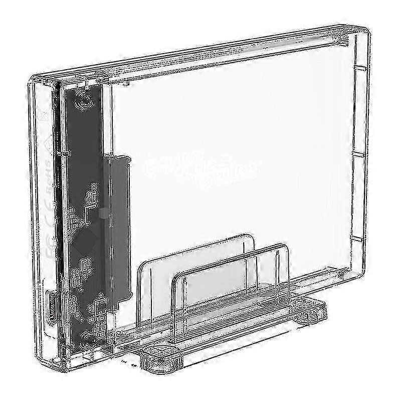 Computer Accessory Sets Transparent Series 2.5 Inch 10gbps Hard Drive Enclosure With Stand