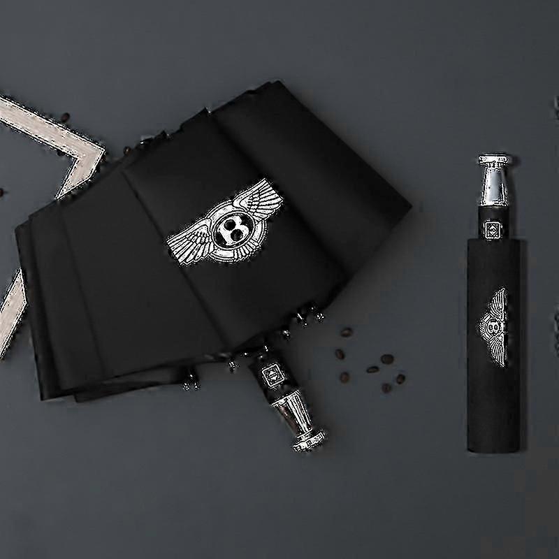 2025 Rain Windproof 10-bone Auto Logo Umbrella