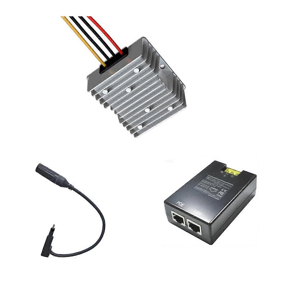 For Gen2/Gen3 Gigabit POE Injector 150W High Power 48VDC Input POE Output 6KV Surge Protection 48V