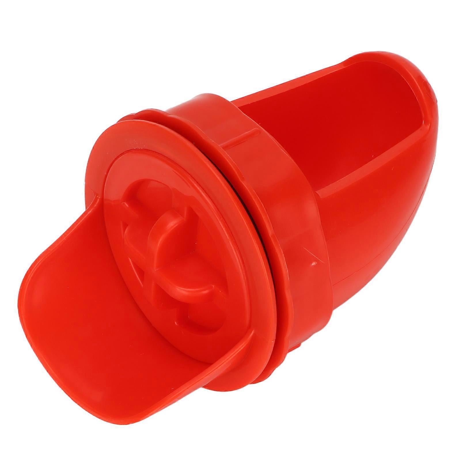 Chicken Feeder 8 Ports with Hole Saw Rainproof Automatic Kit Red