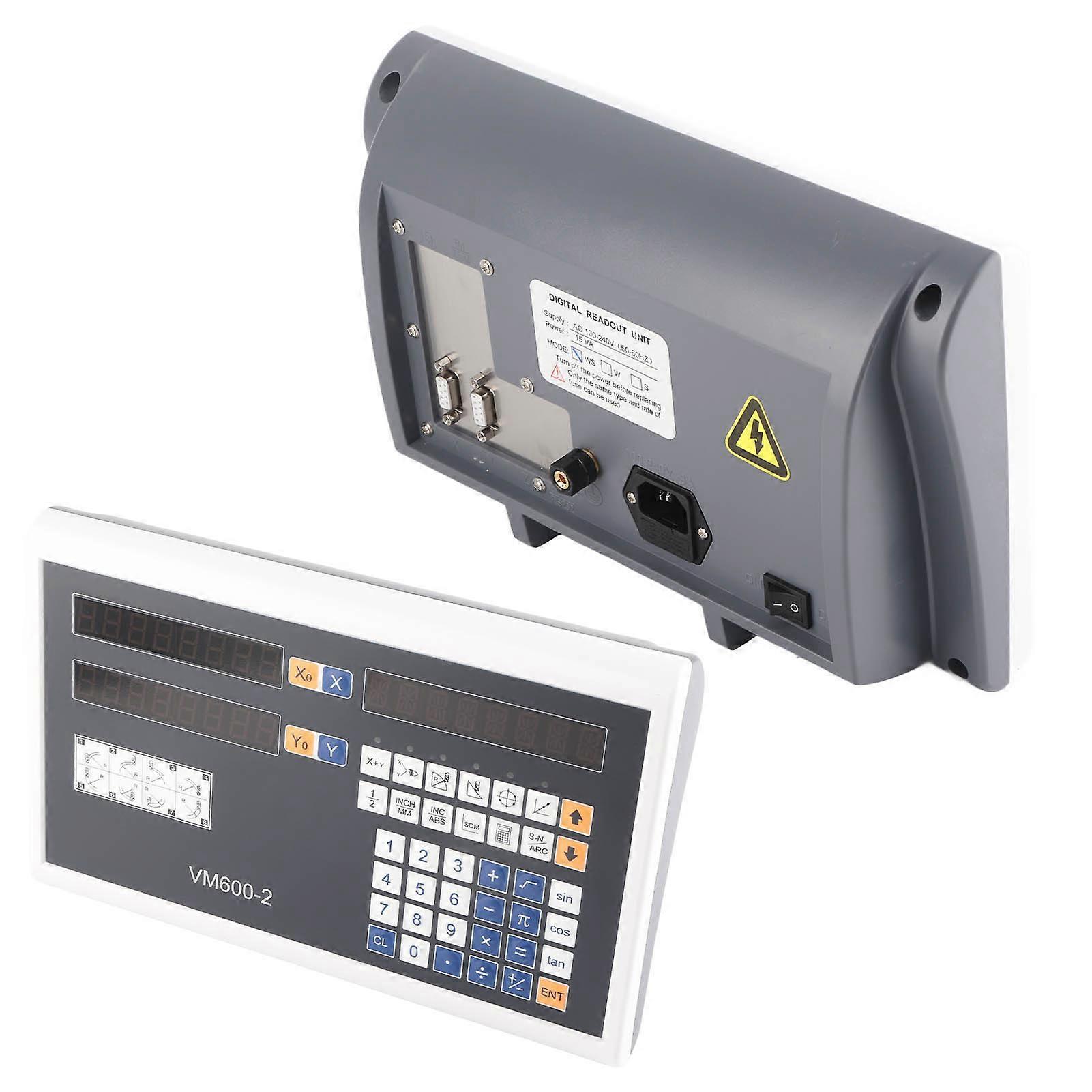 2 Axes Digital Readout Display Encoder with Touch Keyboard, ABS