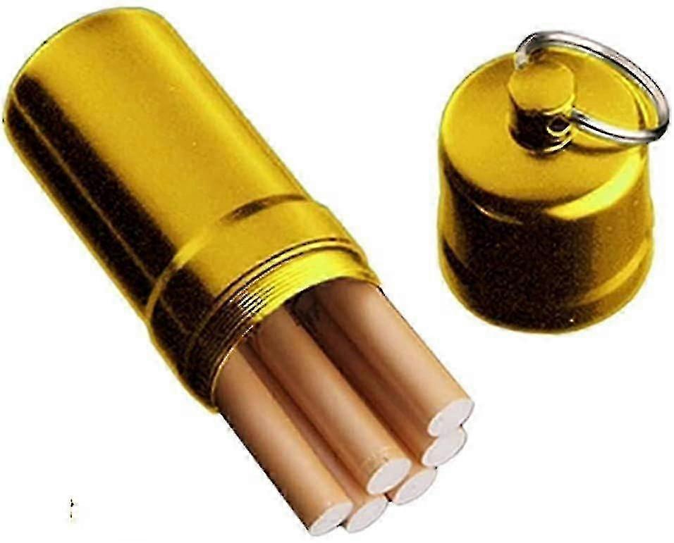 Cigarette Case With Key Ring, Portable Waterproof Cigarette Case,gold