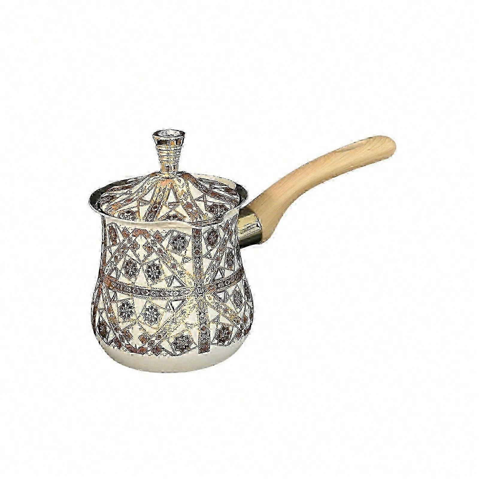 Turkish Coffee Pot With Spout And Latte Art Use