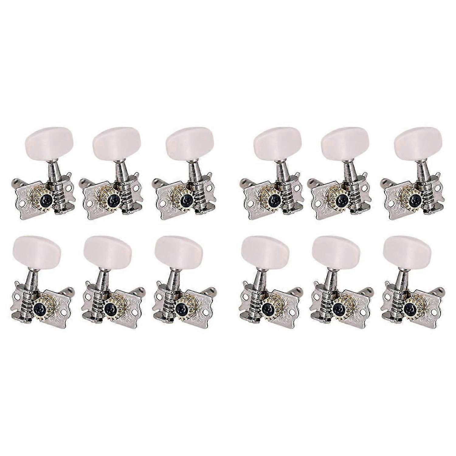 6Pcs 3R3L Open Machine Heads Acoustic Folk Guitar Tuning Peg Part