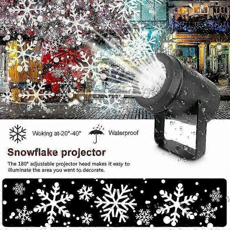 Newest LED Christmas Moving Laser Projector Light Snowflake Xmas Outdoor Lamp