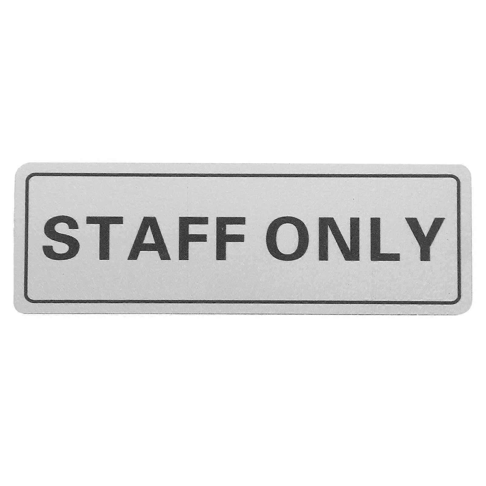 Placa de Decoração Apenas para Funcionários Decoração de Parede Placa de Decoração Apenas para Funcionários Placa de Porta Apenas para Funcionários Placa de Alumínio Apenas para Funcionários