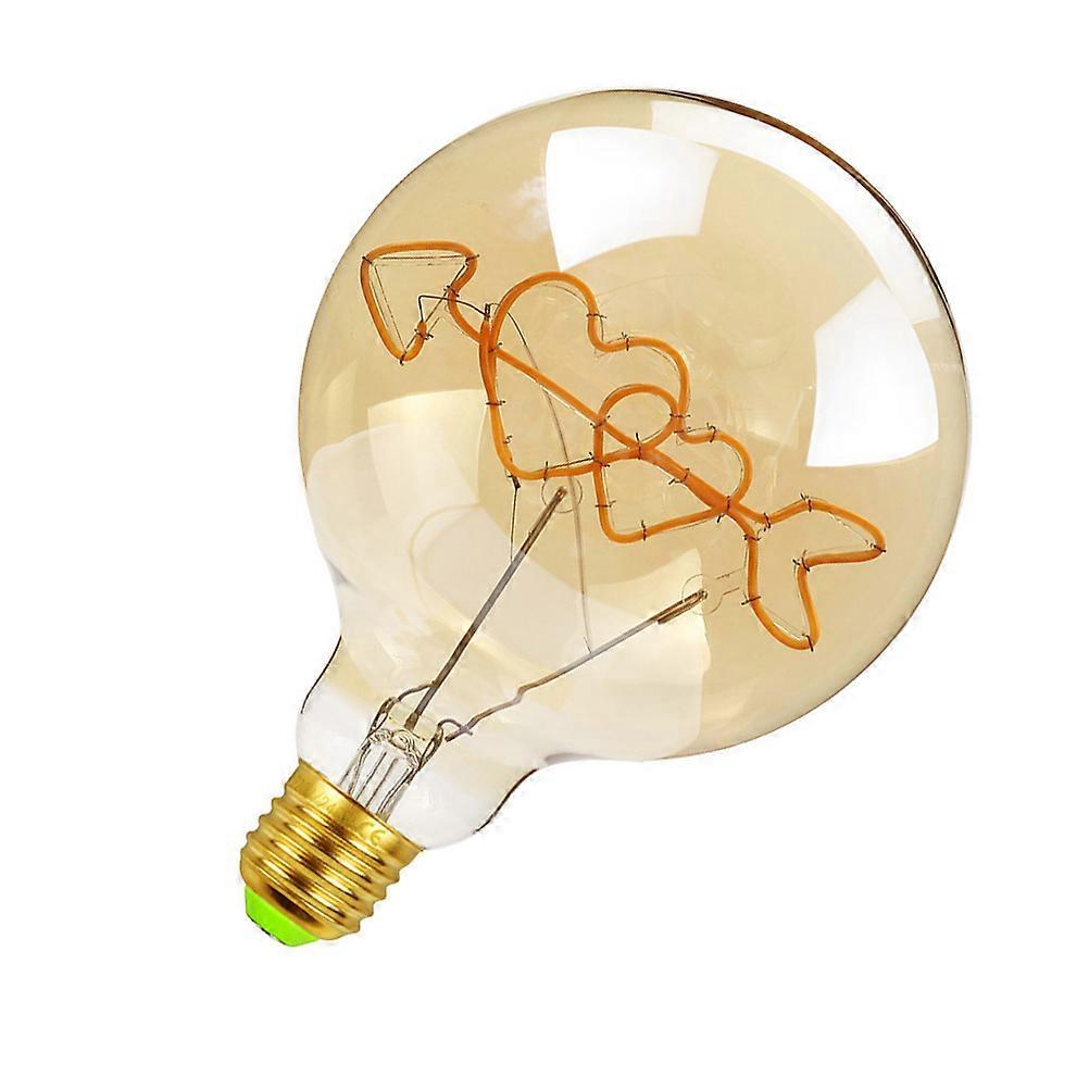 Arrow Through Heart Vintage Light Bulb for Lighting Use 1Pcs Glass Bulb