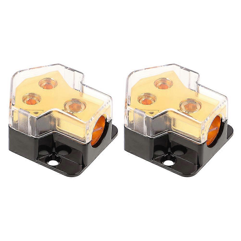 Car Audio Power Splitter Block for Amp Connection 4Pcs