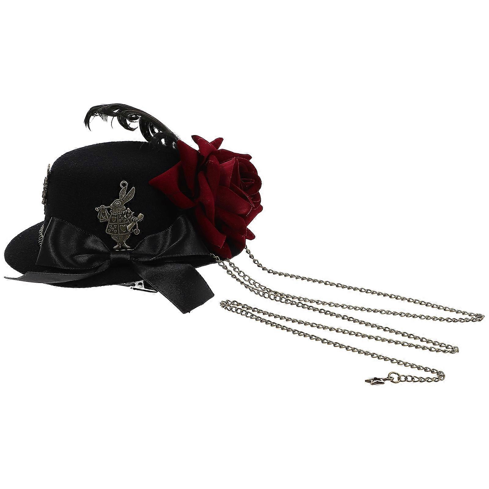 Fascinator Hats Flapper Headpiece for Decor Hair Clip 2Pcs