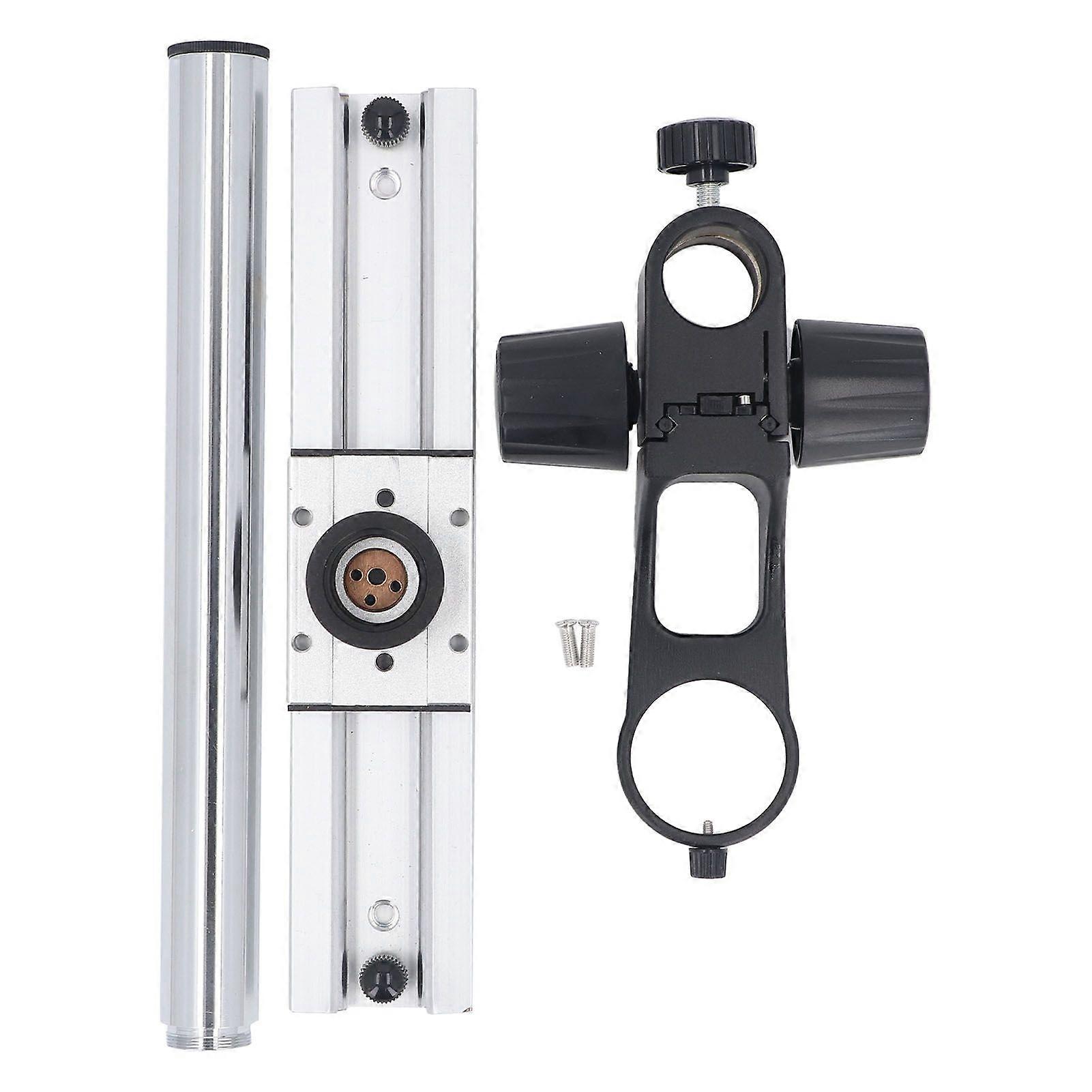Microscope Slide Rail Track Stand 300mm Long Column Universal Adjustable Microscope Stand for Camera