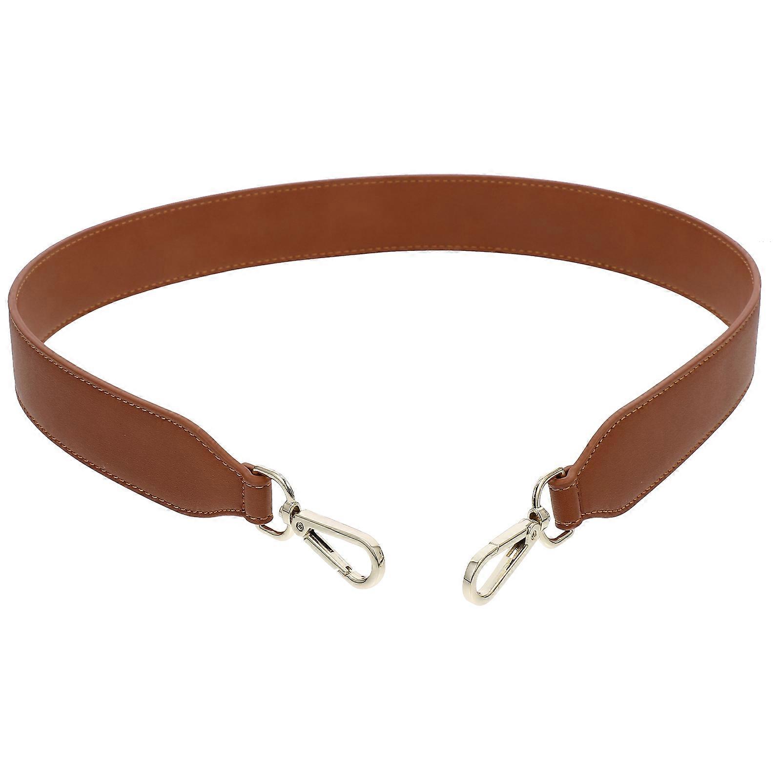 Crossbody Bag Strap Replacement Adjustable PU for Women Brown