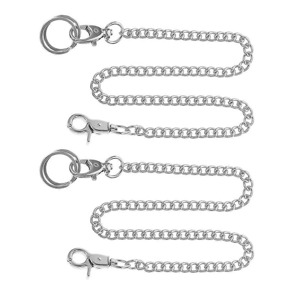 Metal Waist Chain Delicate Jeans Chain for 2Pcs Stylish Hanging Accessory