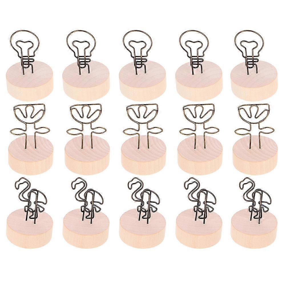 Table Number Holders Iron Base Photo Clips for Wedding Use 30Pcs