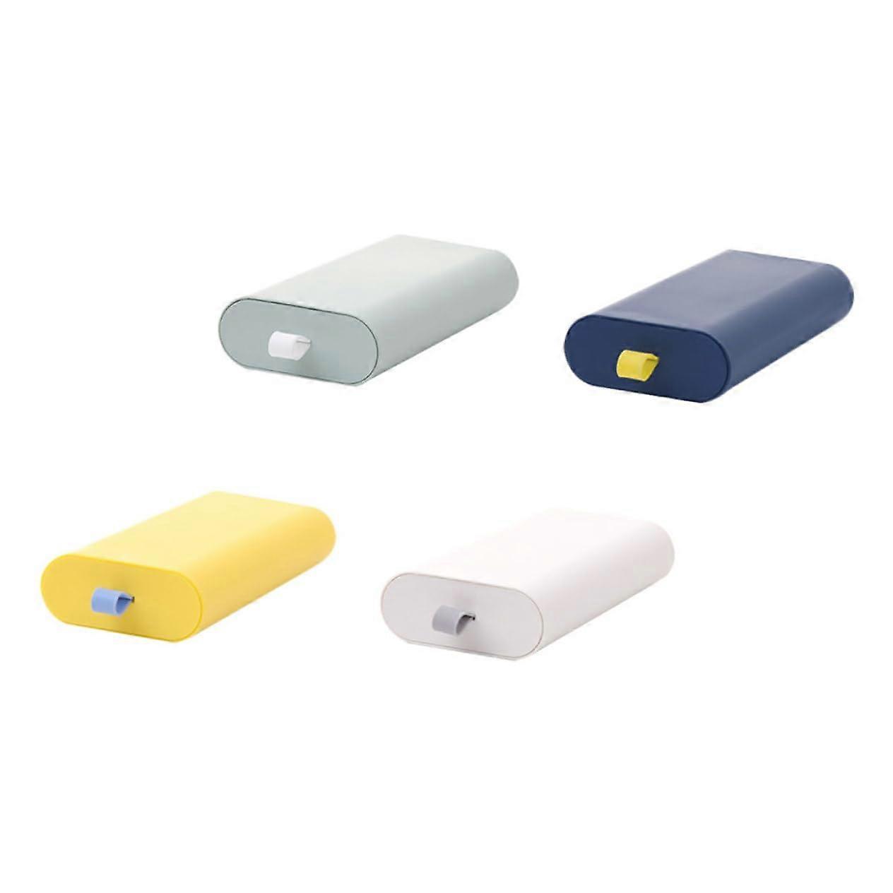 Hidden Under Desk Storage Drawers 4 Piece Set Desk Organizer Sundries Space Saving Mustard Twilight White Deep Sea Blue