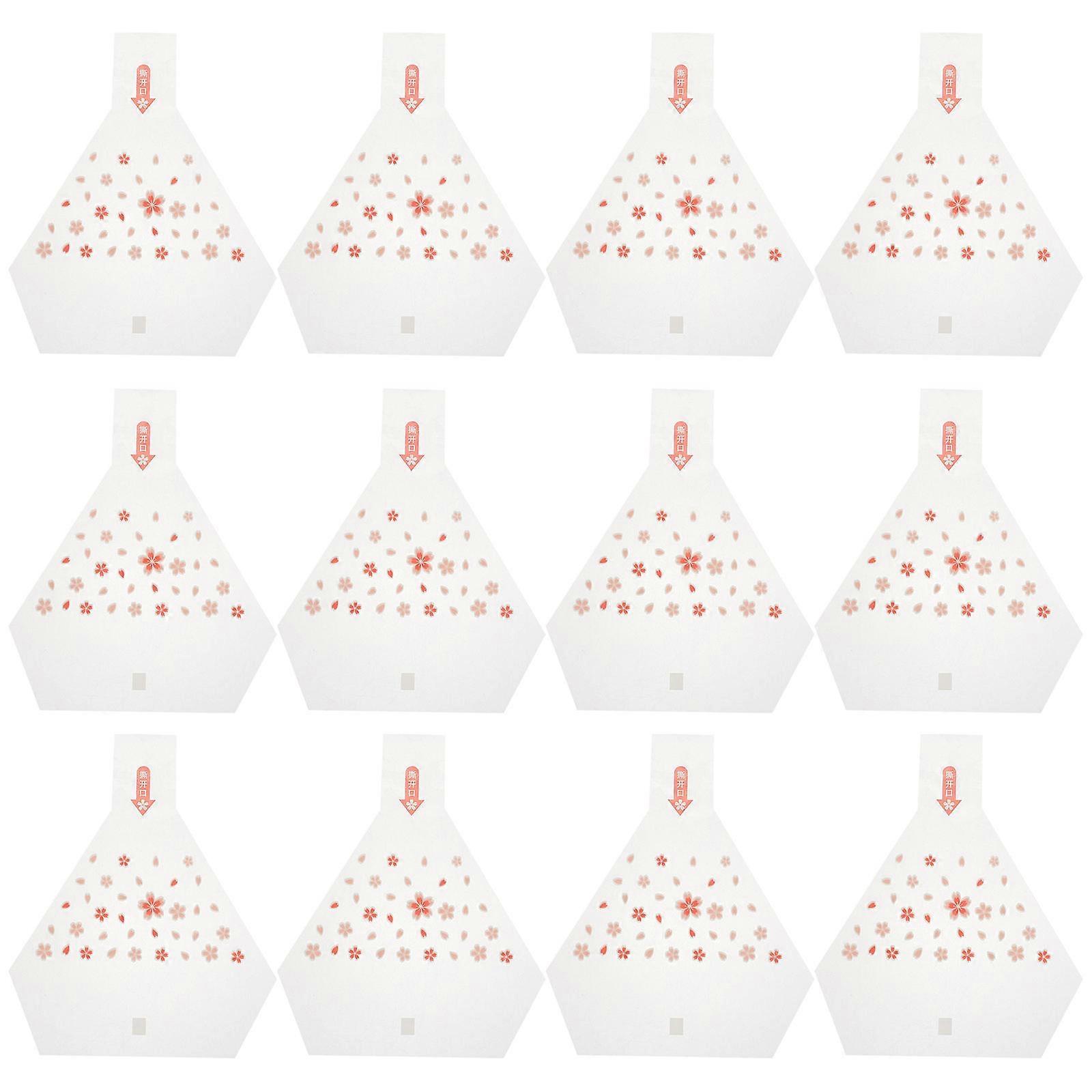Wrapper Bags Rice Ball Wrappers for Storage 100Pcs Pink