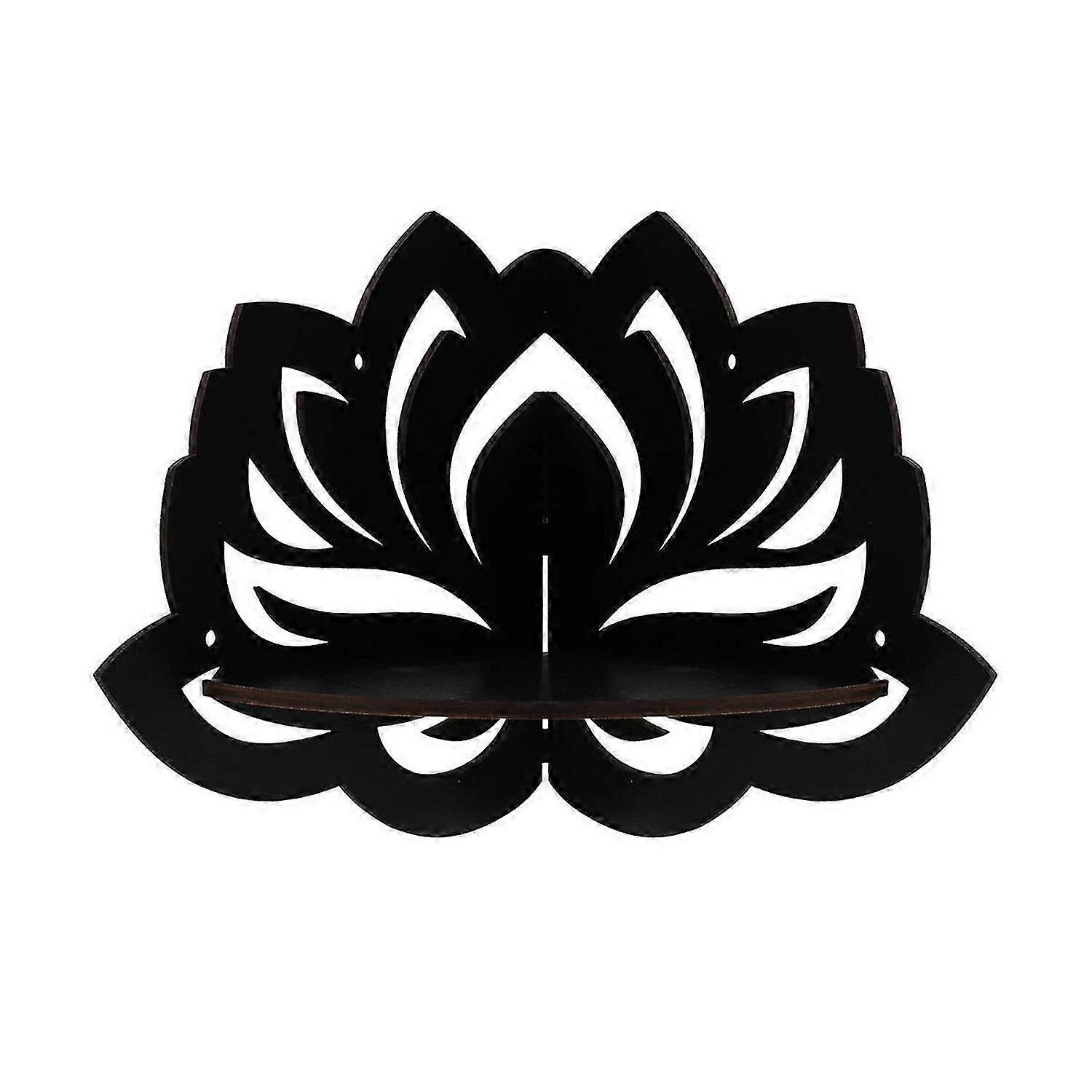 Lotus Floating Corner Shelf Gothic Decoration Wall Hanging Shelf
