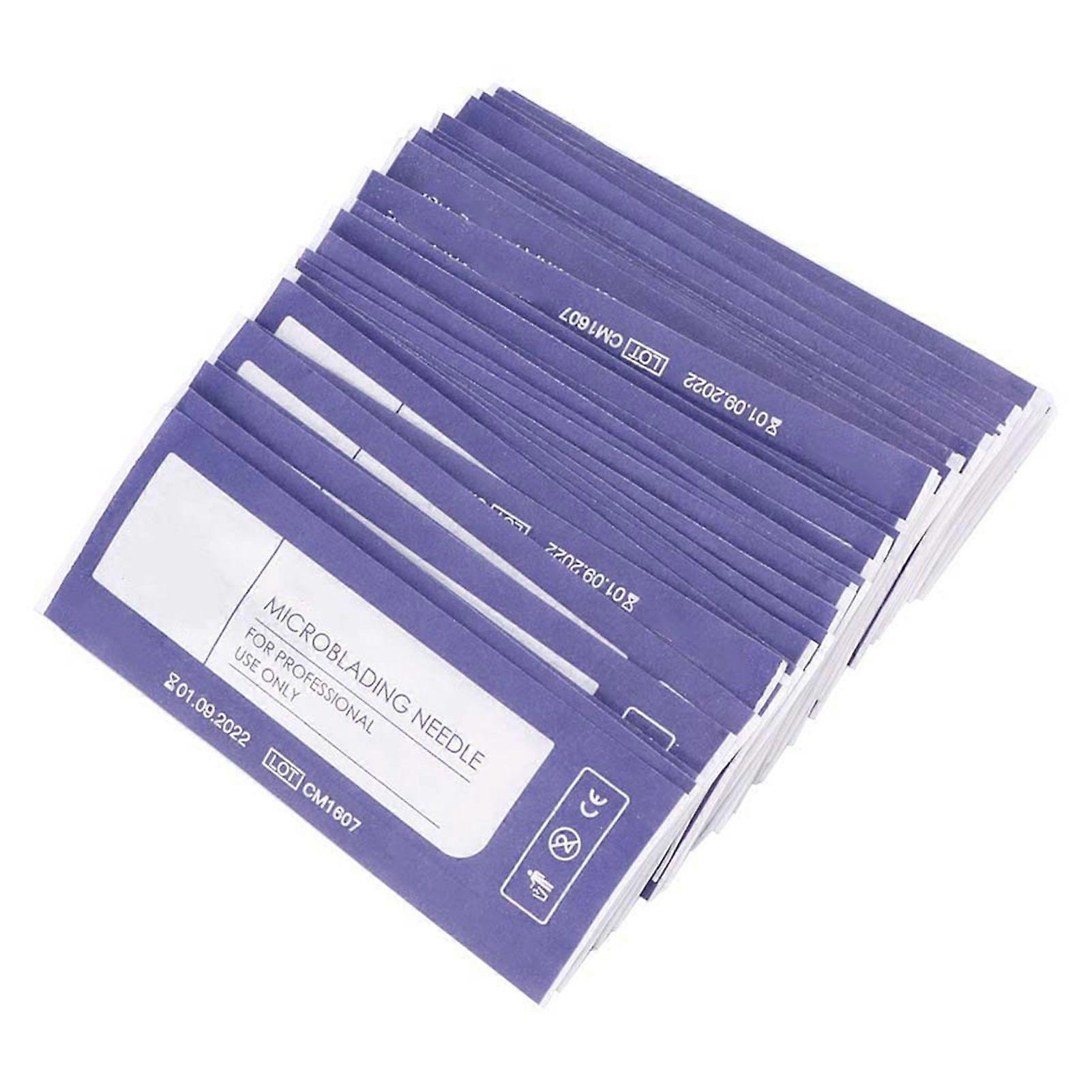 50pcs U shape 18 Pin Microblading Needles Eyebrow Tattoo Makeup Needle Blade