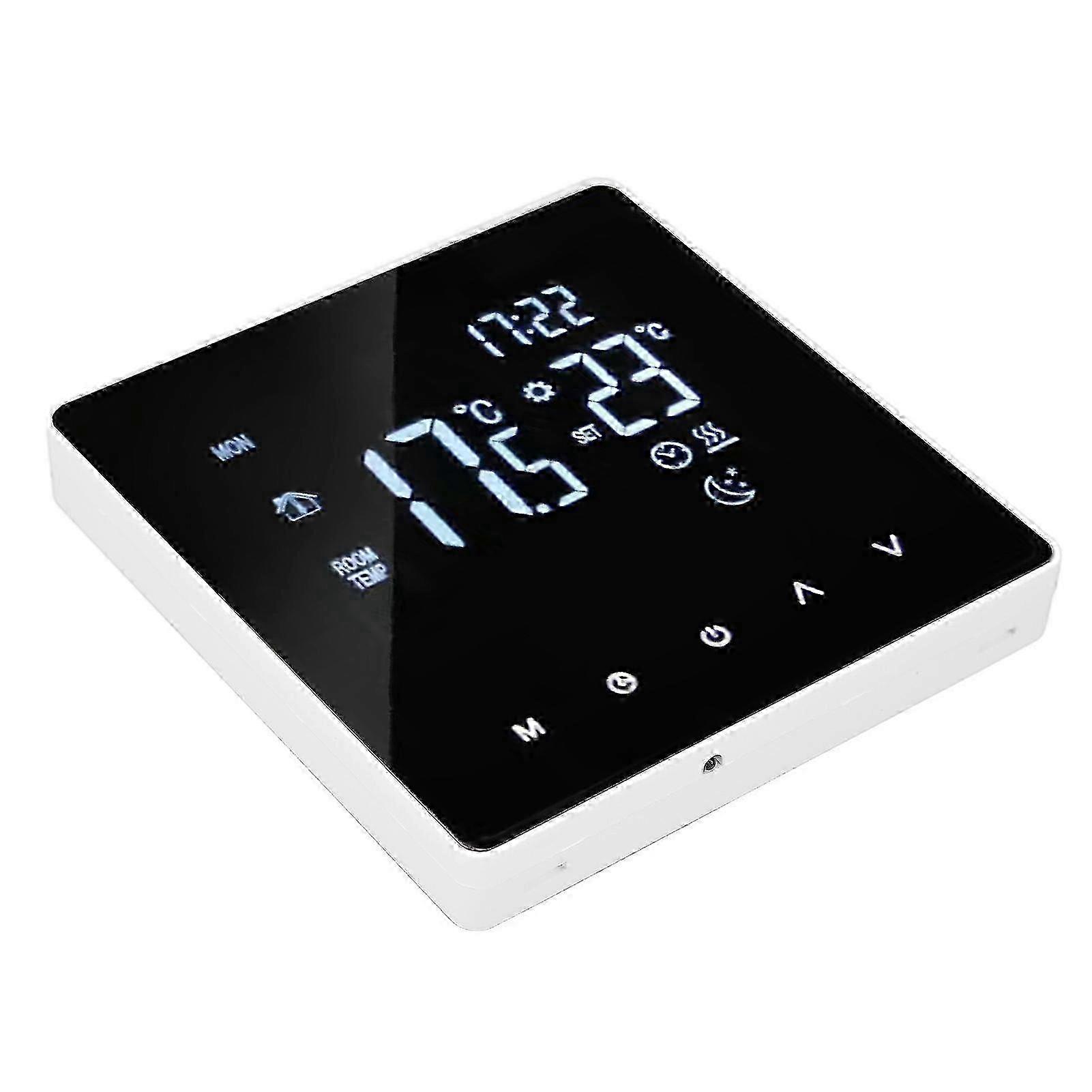 Floor Heating Thermostat 16A 4400W Intelligent Timing Programmable Home Heating Temperature Controller AC90‑240V 16A Electric Heating with WIFI (