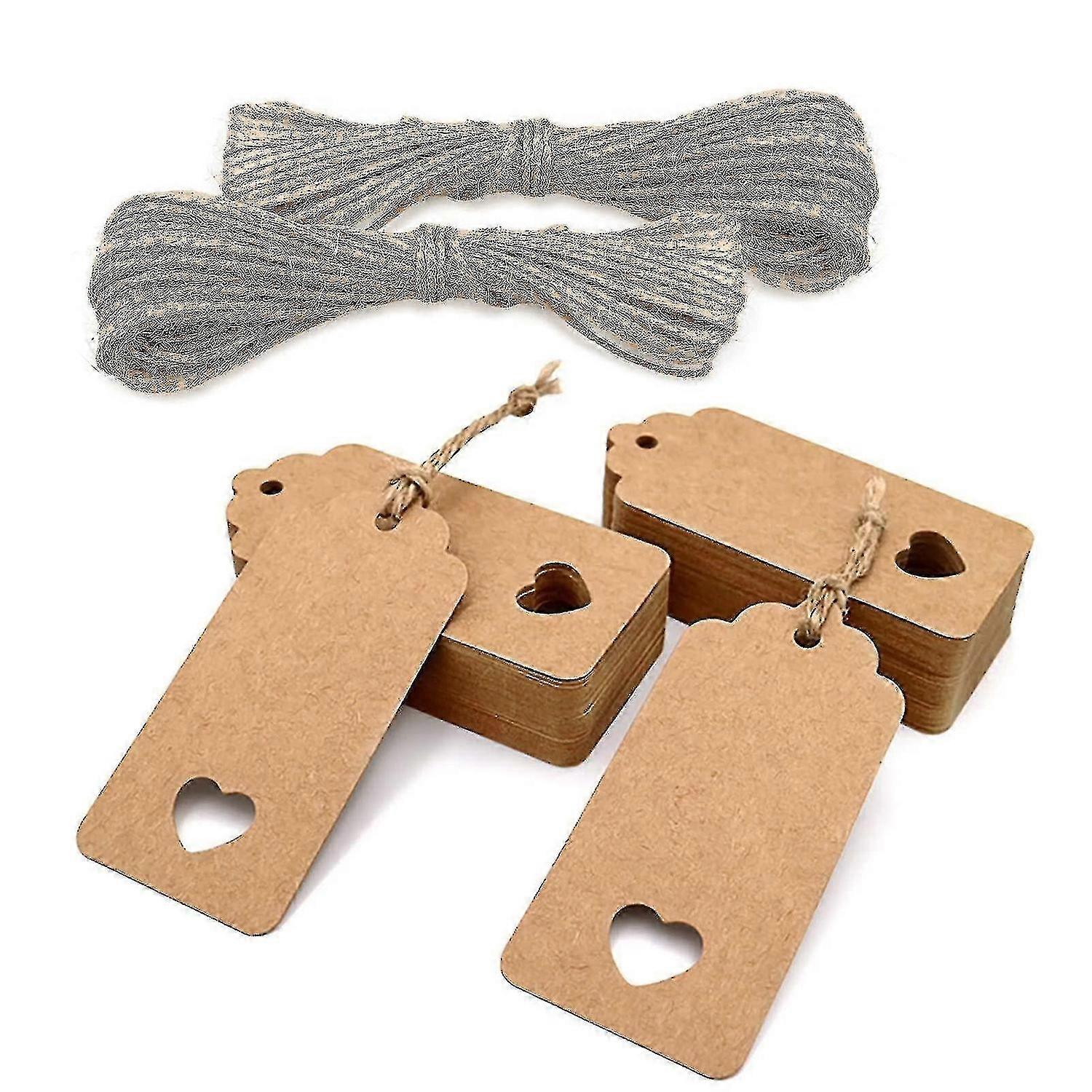 5x10cm Heart-shaped Rectangular Tag Baking Listing Blank Mark Handmade Product Card Bookmark Tag100pcs A