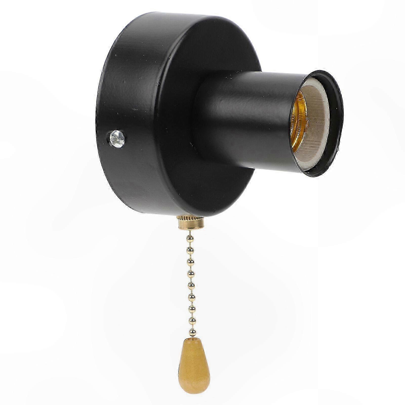 E27 Socket Wall Light with Pull Chain, Sturdy Home Lighting Fixture