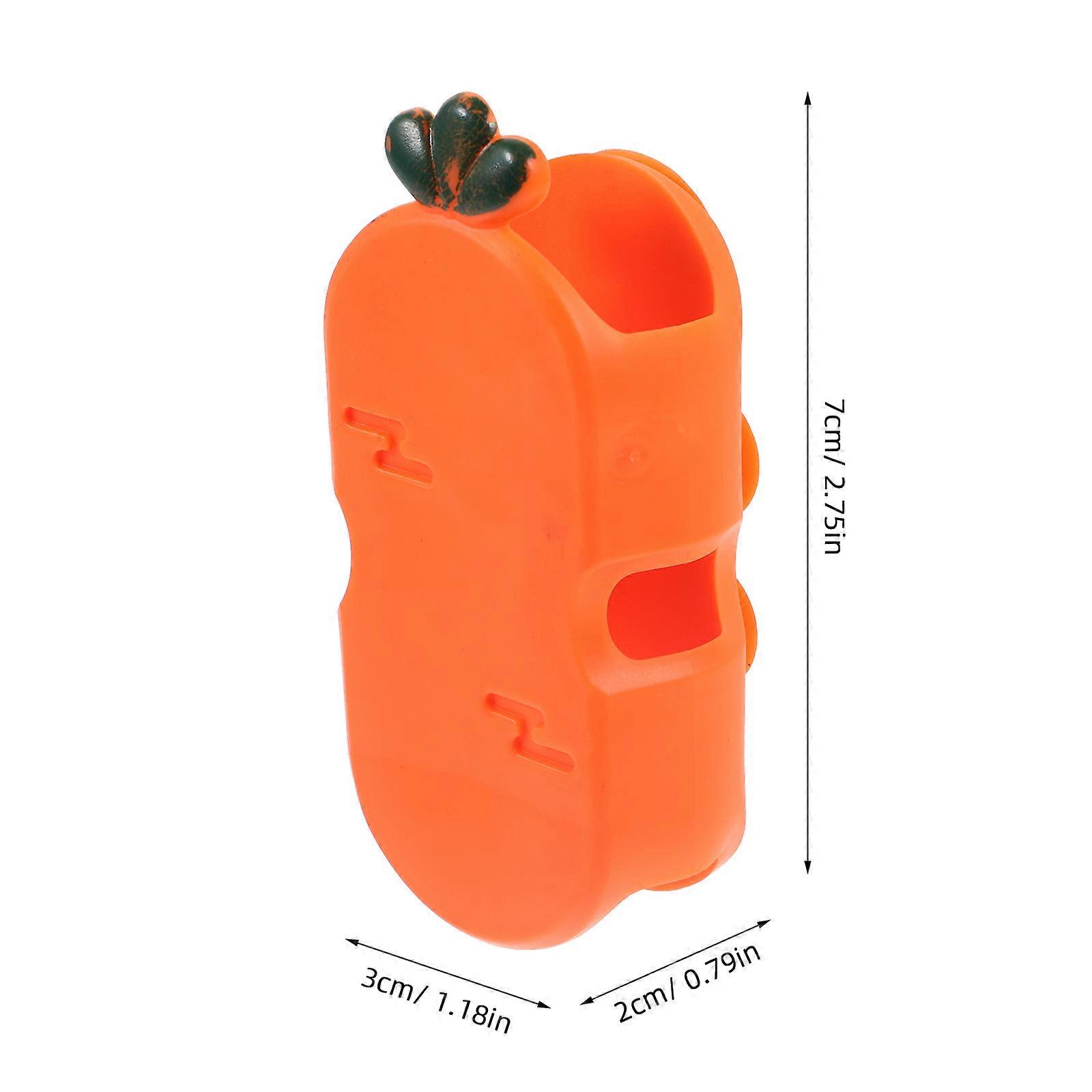 Shower Head Holder Silicone Suction Cup Bracket for Wall 5Pcs Orange