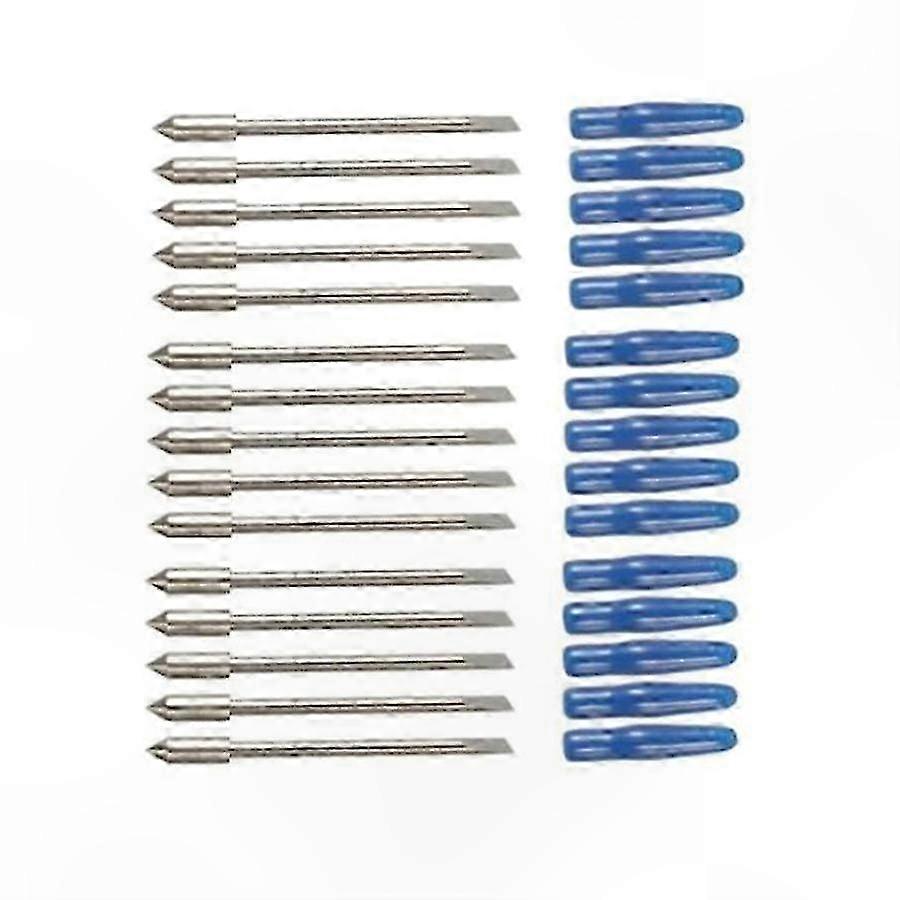15-Pack 60° Precision Blades for Vinyl Cutting Machines-Compatible with Graphtec Silhouette Craftrobo Cutters