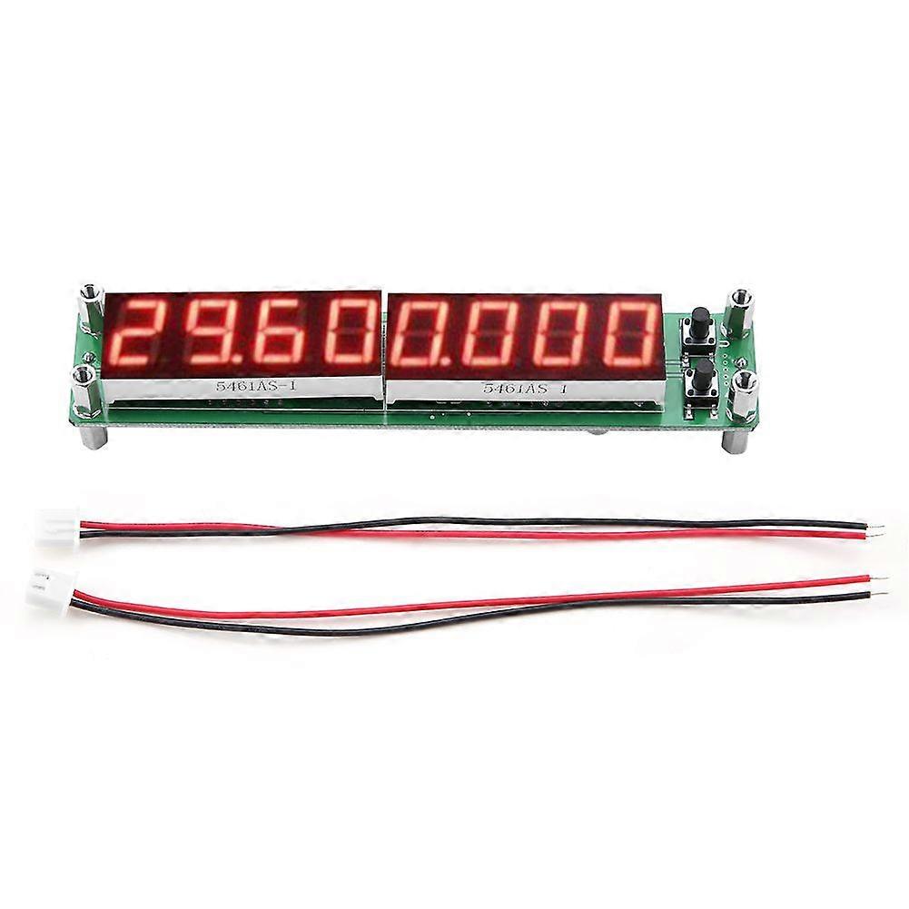 PLJ8LEDH RF Signal Frequency Counter Cymometer Tester Module 0.1~1000MHz (Backlight Font Red)