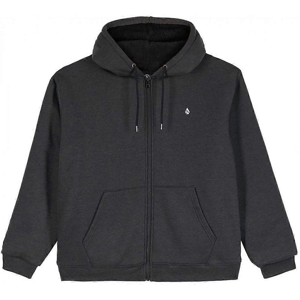 Men's Volcom Mens Single Stone Lined Zip / Heather Black / M