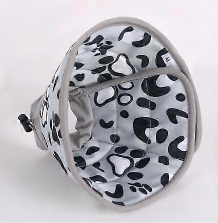 Elizabethan Collar for Cats Soft Adjustable Cone Neck Circumference 1722 cm Stop Licking Lightweight Breathable Grey M