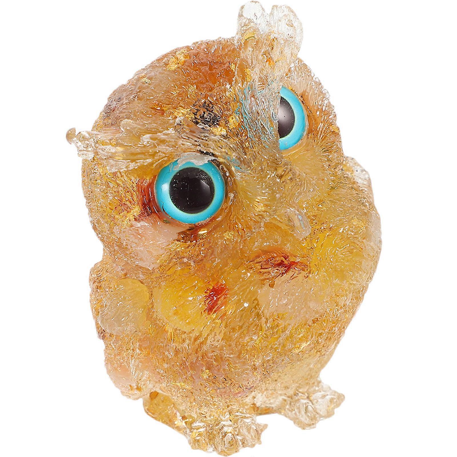 Crystal Owl Decor for Desktop Cabinet Decoration Use