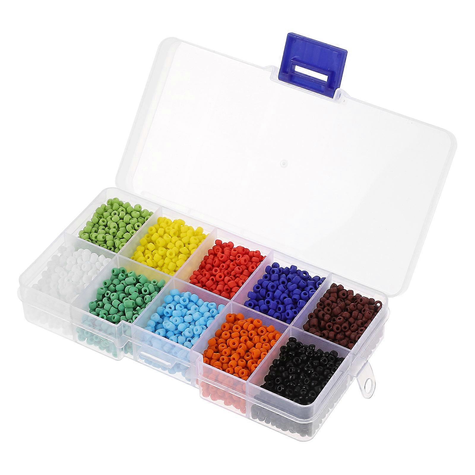 Cross Stitch Beads Plastic Small Matte Millet Beads for Craft Use 2 Boxes