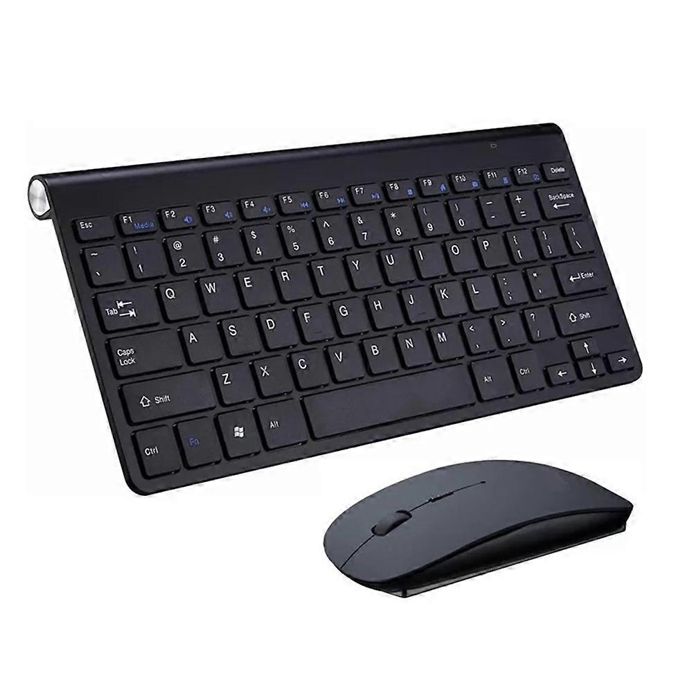 Wireless Quiet Keyboard And Mouse Set For Office Use Black 28.5 X 13.3 X 1.9 Cm Comfortable Keys 1Set