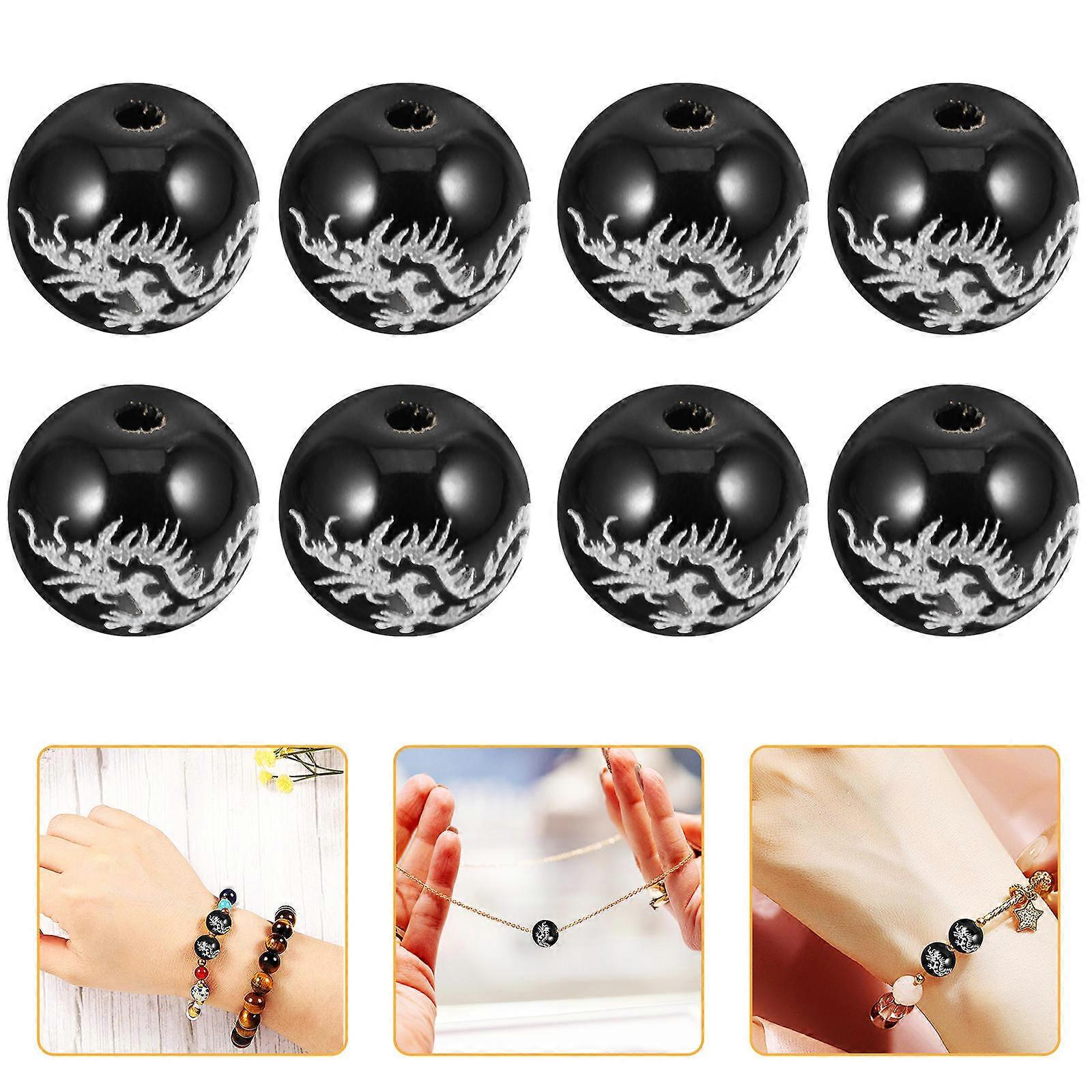 Dragon Beads Agate Beads for Crafting Projects 156Pcs Kit