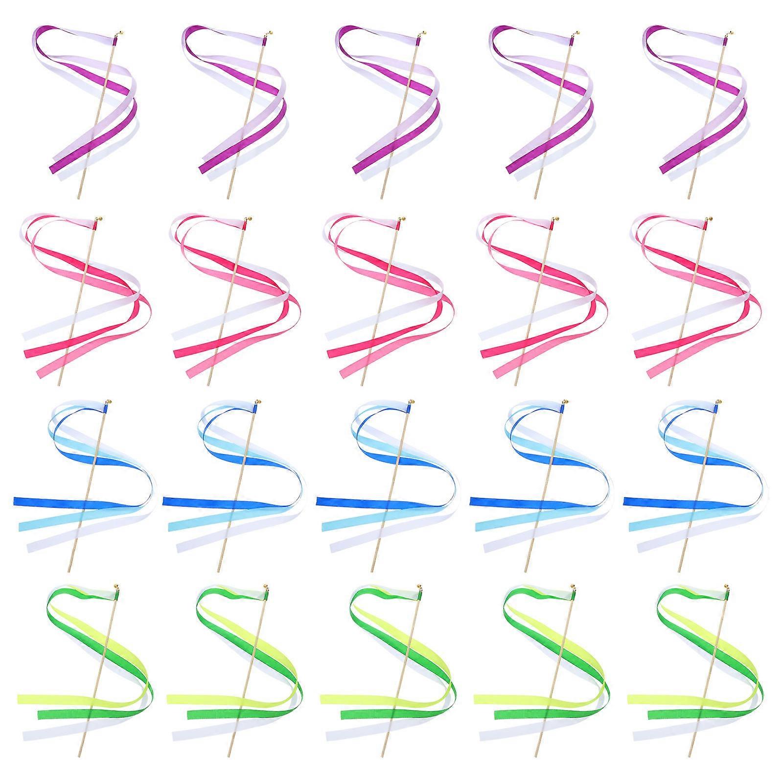 Fairy Stick Wands Ribbon for Wedding 80Pcs Assorted Favors