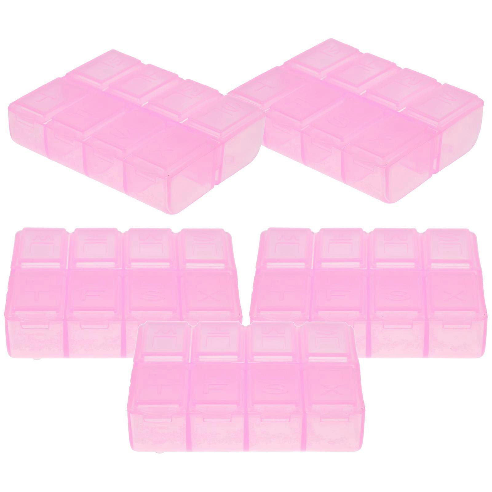 Portable Small Tablet Boxes Organizer for Travel Use 20Pcs Airtight Cases
