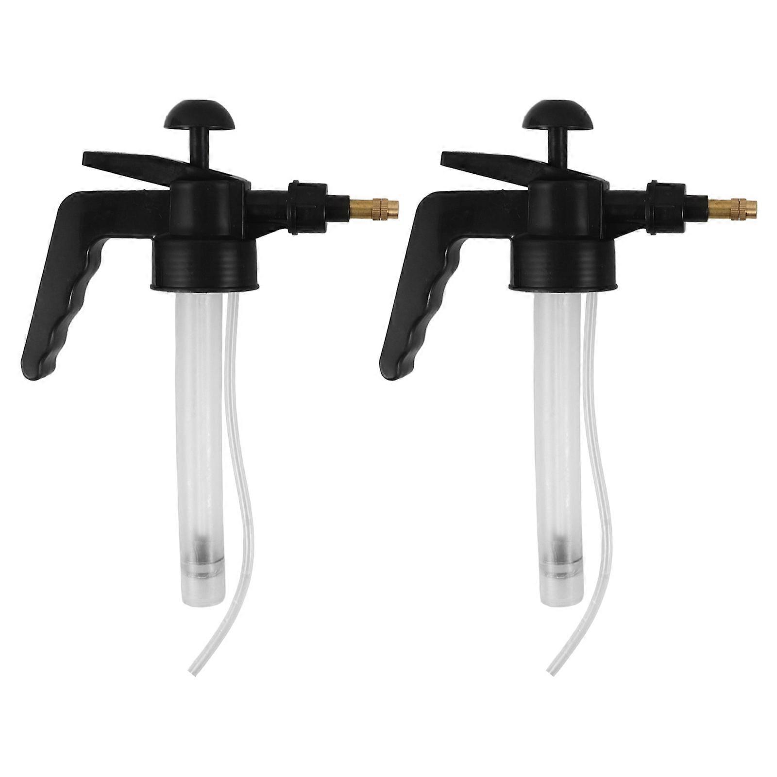 Pump Type Spray Bottle Nozzles for Household Use 6Pcs Black Plastic