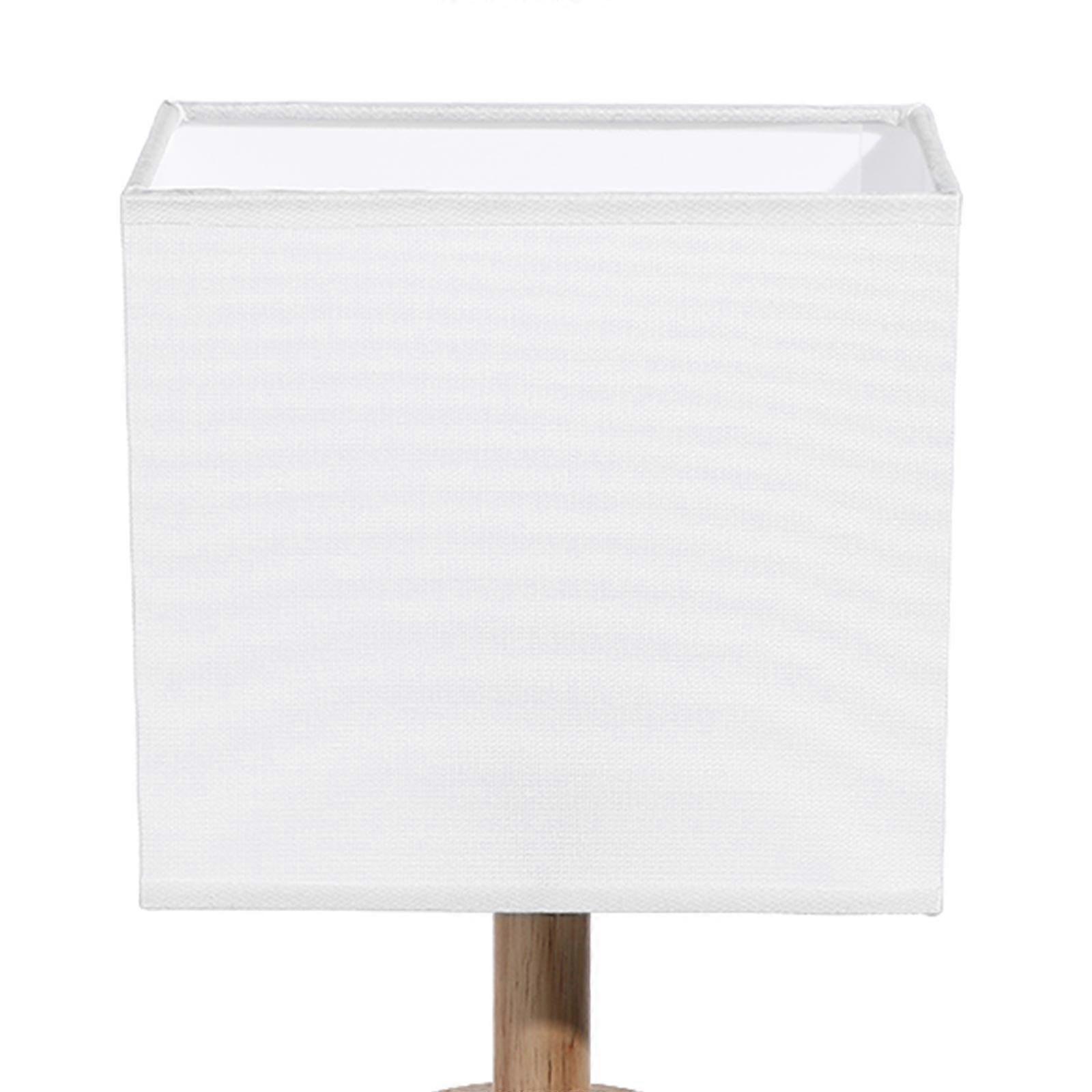 3Pcs Rectangle Lamp Shade for Table Lamp White Fabric Accessory