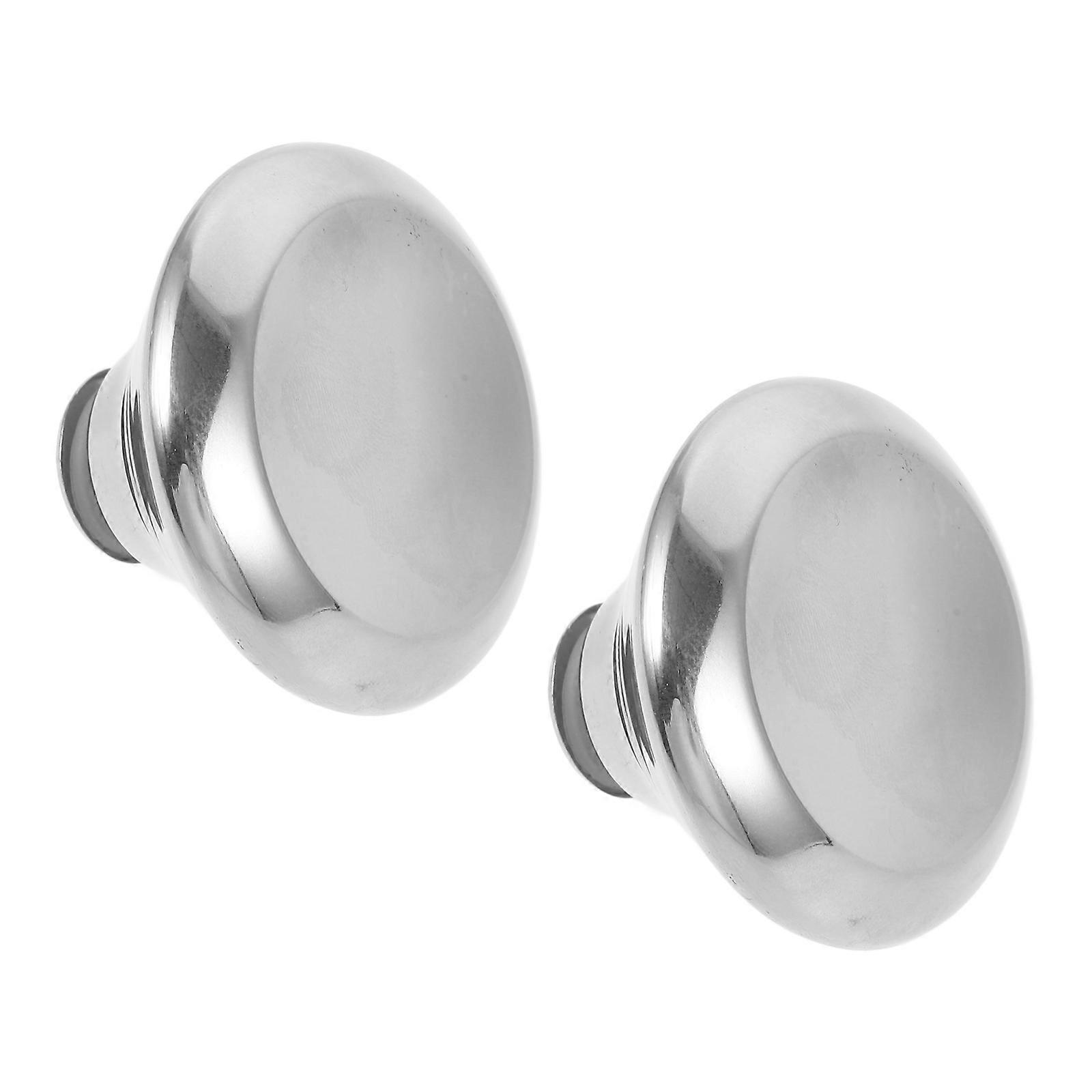 Kitchen Pot Lid Knob Metal Replacement for Cookware 4Pcs Silver