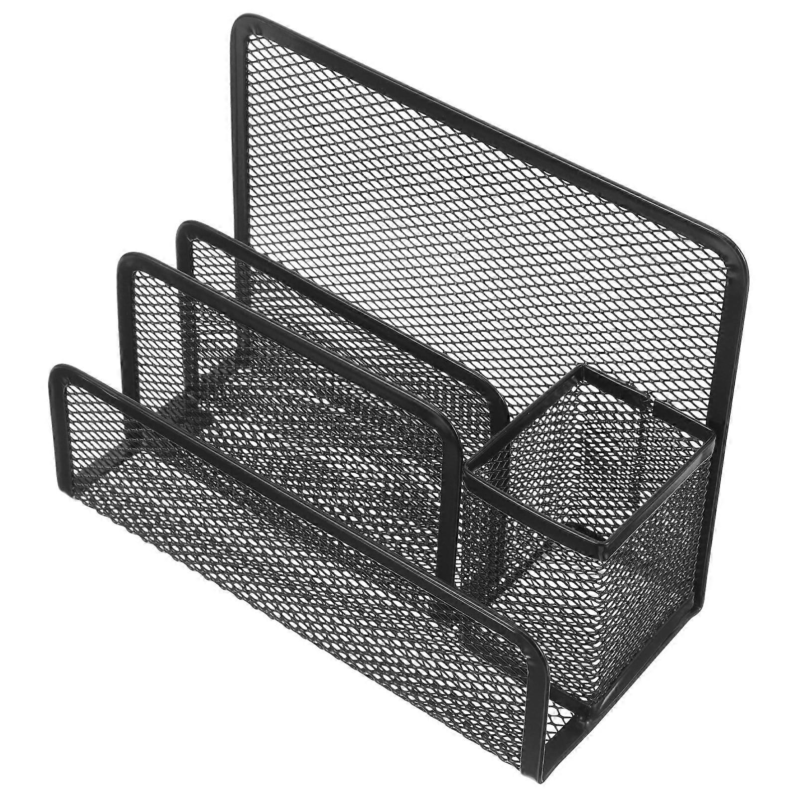 Rectangular Metal File Organizer Rack For Home Office Use In Classic Color With Multipurpose Function 5Pcs