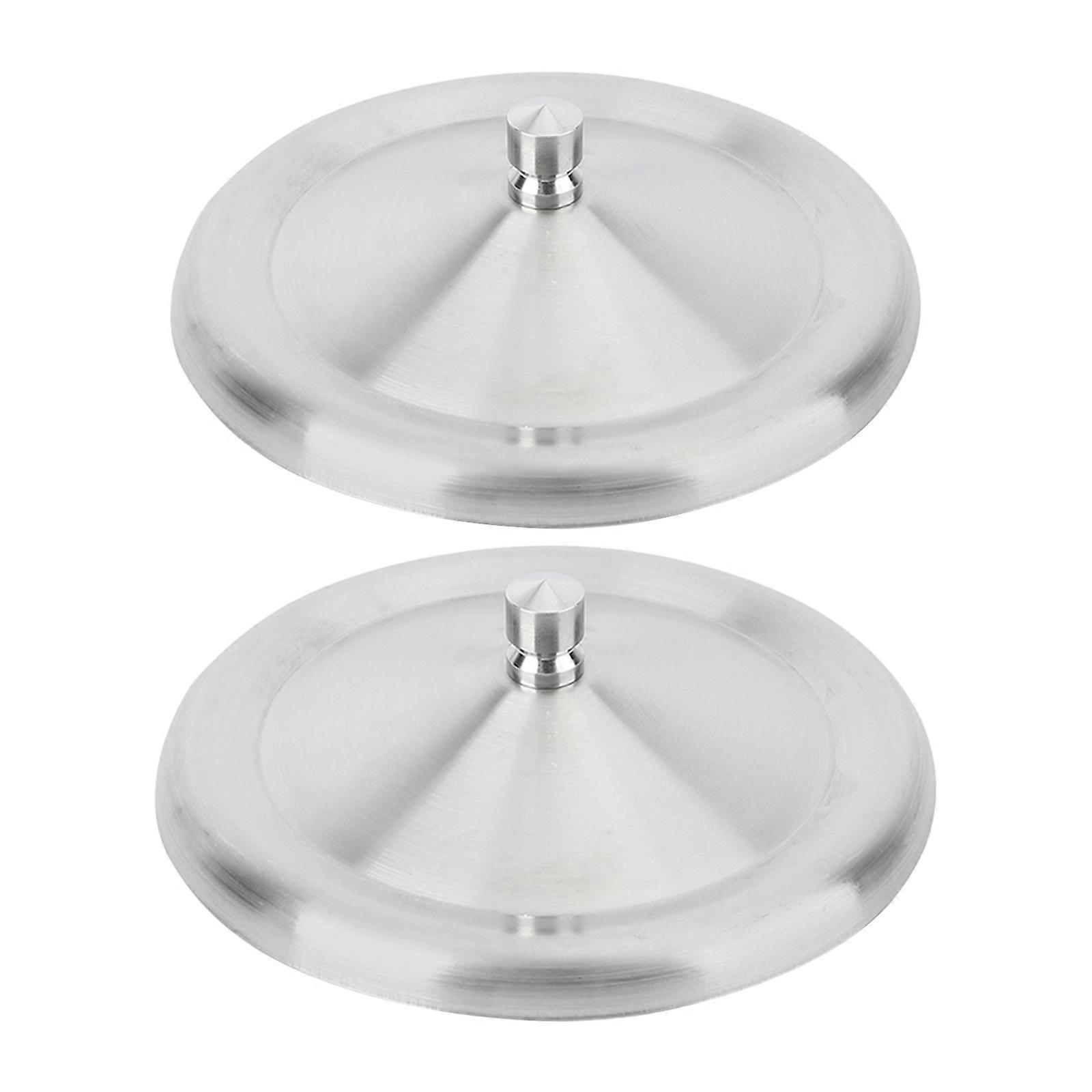 Leak-Proof Stainless Steel Cup Covers Ideal For Daily Use Rounded Corners Simple Design 4Pcs