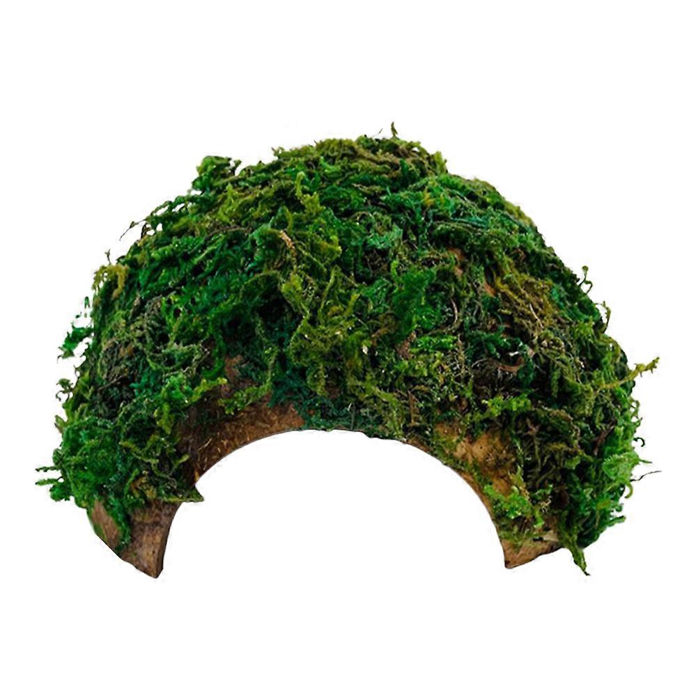 Reptile Hide and Cave Hamster Hiding Cave for Pet Use 5Pcs Green