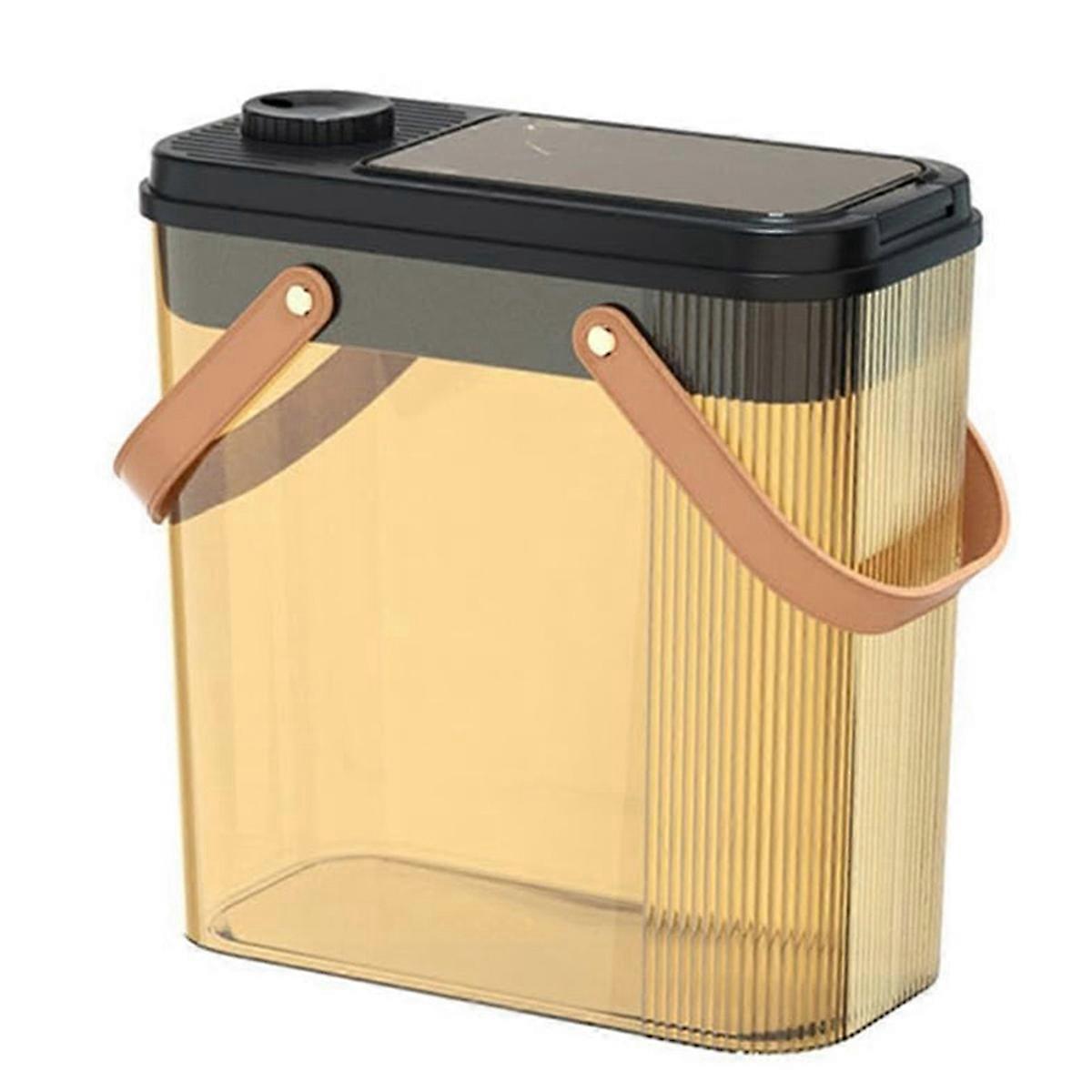 Plastic Garbage Can with Lid Dry and Wet Separation Trash Can B