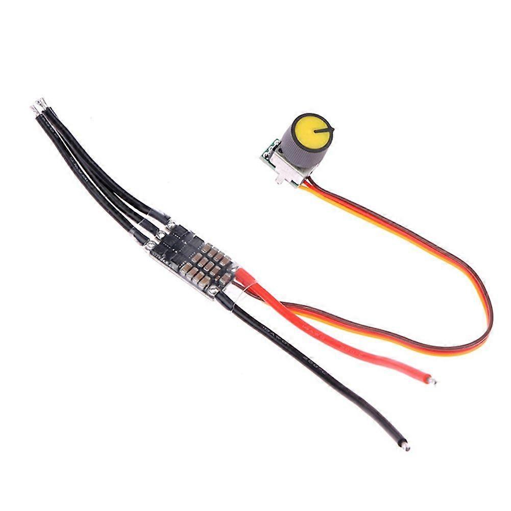 DC 7-26V Brushless Motor Driver DC Motor Drive Board Speed Controller Regulator with Potentiometer for LiPo 2-6S 30A